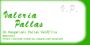 valeria pallas business card